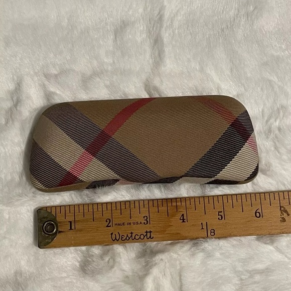 Burberry Classic Nova Check Plaid Clamshell Hard Eye Glass Case - Picture 2 of 6